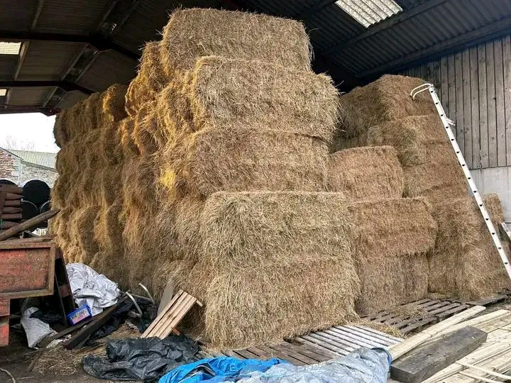 Hay delivery truck